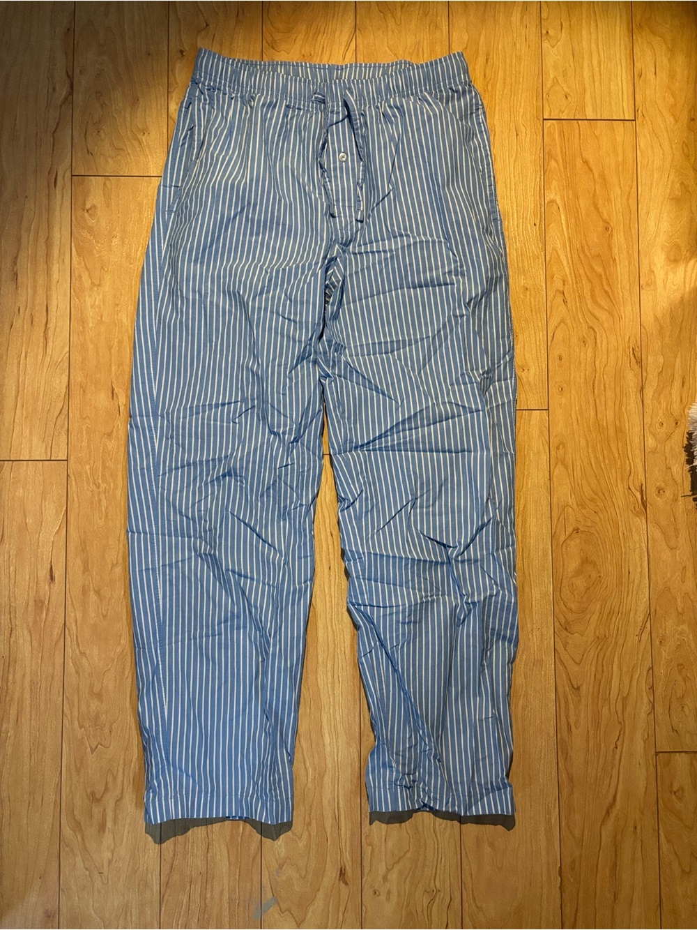 Men's Blue Striped Lounge Pants